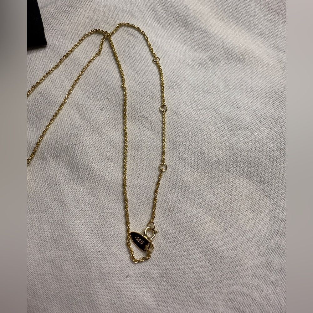 New with Tags Sterling Silver Plated with 14K Gold Verameat Bae Choker Necklace - Picture 7 of 7